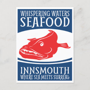 Flüstern Gewässer Meeresfrüchte Innsmouth Postkarte