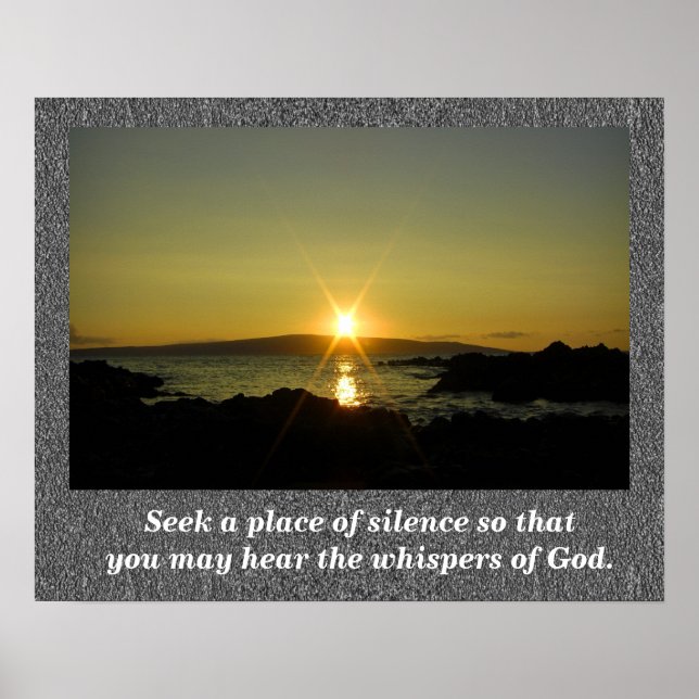 Flüstern Gottes Poster (Vorne)