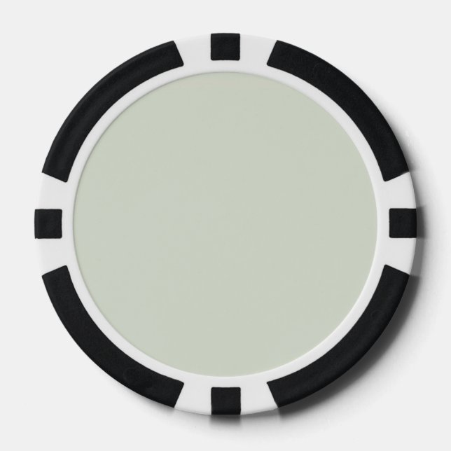 Flüstern Grün Einfarbig Pokerchips (Vorderseite)