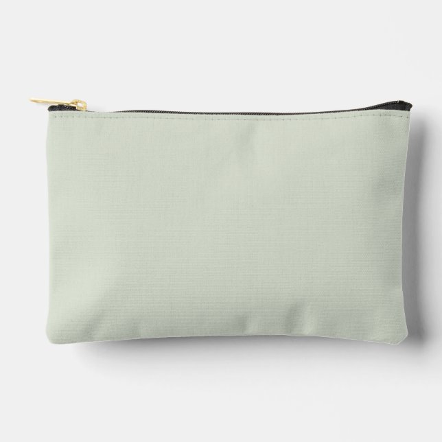 Flüstern Grün Solid Farbe Zubehörtasche (Vorderseite)