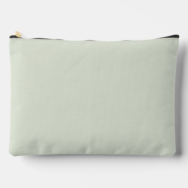 Flüstern Grün Solid Farbe Zubehörtasche (Vorderseite)