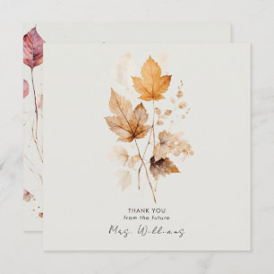 Flüstern Herbst Brautparty Cream Danke