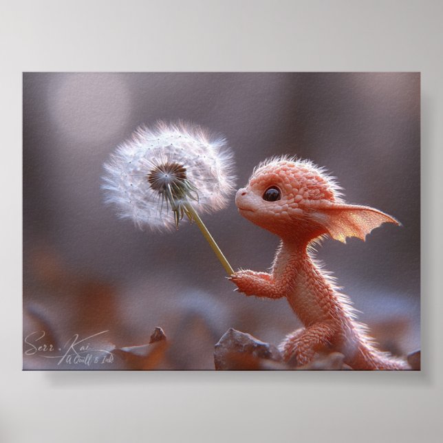 Flüstern im Breeze Print & Download Poster (Vorne)