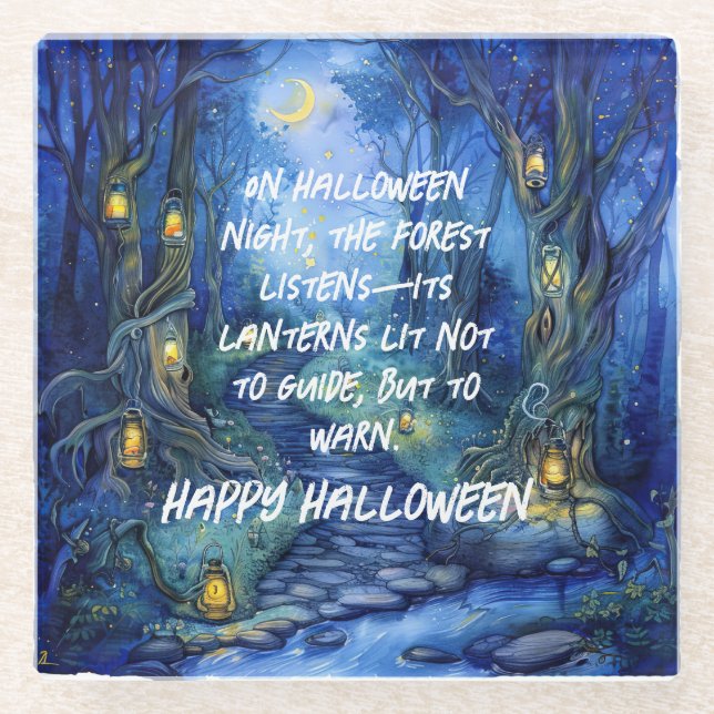 Flüstern im Hollow - The Lantern Path Glasuntersetzer (Vorderseite)