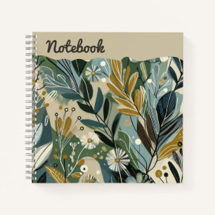 Flüstern im Unterwuchs - Moody Garden Brushw Notizbuch