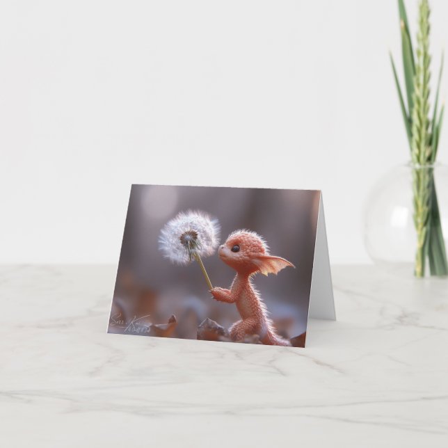 Flüstern in der Breeze Card Dankeskarte (Vorderseite)