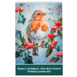 Flüstern in der Hecke – einheimische Vögel in der Kalender