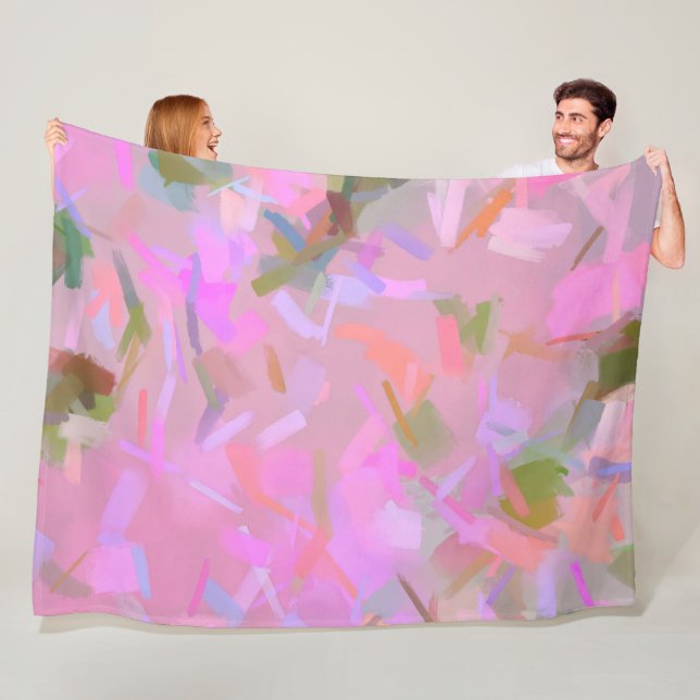 Flüstern in rosa fleecedecke (Beispiel)