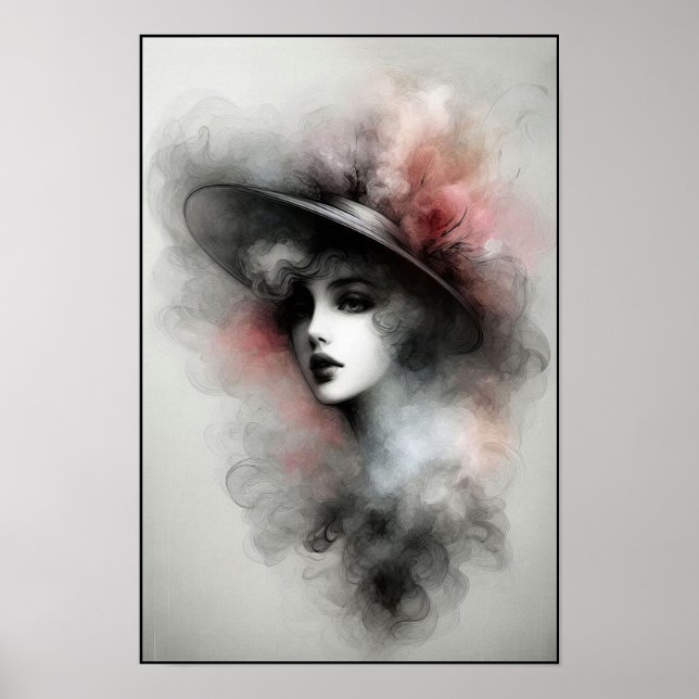 Flüstern mit Vintager Eleganz Poster (Vorne)