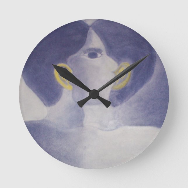 Flüstern-Sammlung Runde Wanduhr (Vorderseite)