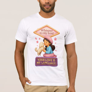 Flüstern Sie meinem Soul koreanisches Pastelmädche T-Shirt