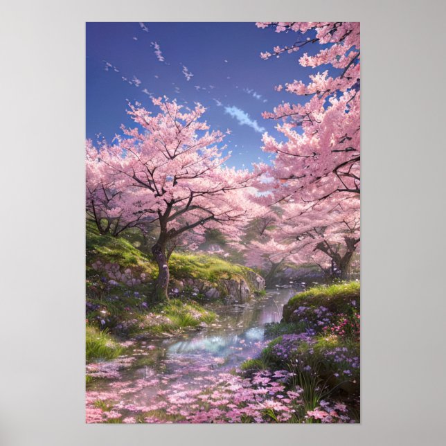 Flüstern von Blossom und Stream Poster (Vorne)