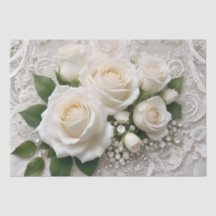 Flüstern von Elegance: Rose, Spitzen und zeitlose Seidenpapier