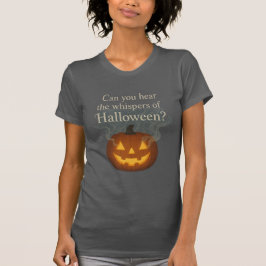 Flüstern von Halloween Leuchtenden Kürbiskunst T-Shirt