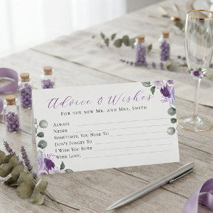 Flüstern von Lavendel: Eleganz in Blüten Beratung Begleitkarte