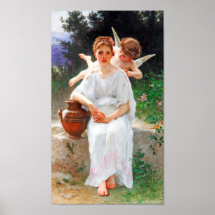 Flüstern von Liebe, Bouguereau Poster