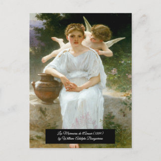 Flüstern von Liebe durch Bouguereau Postkarte