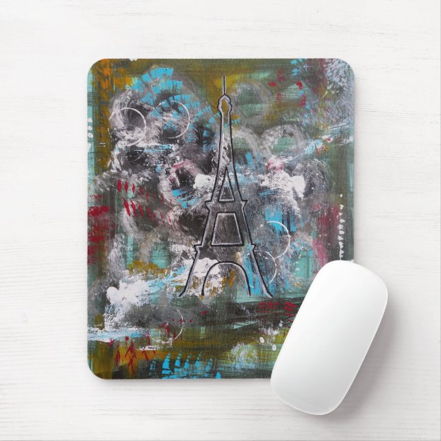 Flüstern von Paris Gemälde von Alfred Fox Mousepad (Mit Mouse)