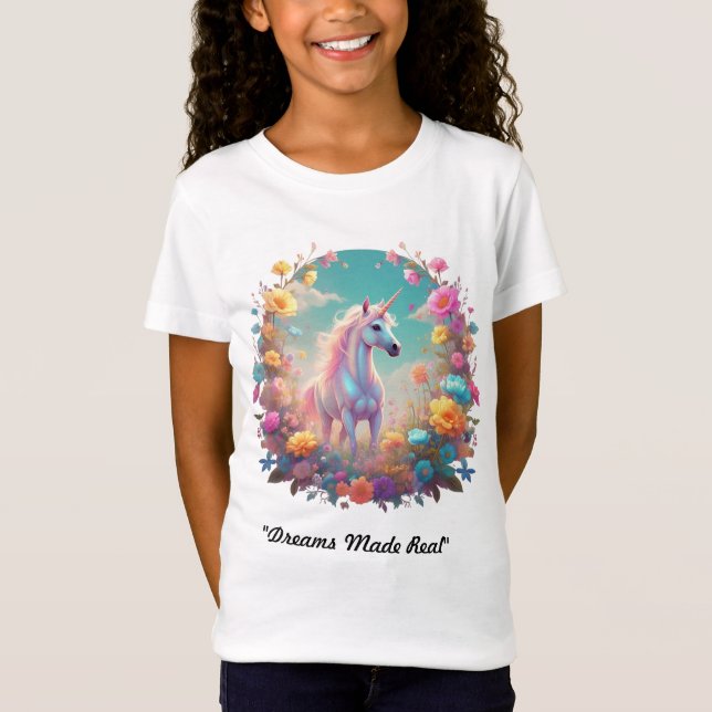 "Flüsternde Blumenträume" T-Shirt (Vorderseite)