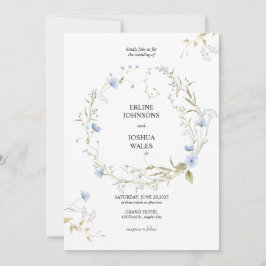 flüsternde Blüten Hochzeitseinladung Einladung