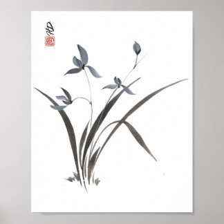 Flüsternde Orchidee Poster