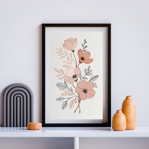 Flüsternde Wiesenblumen Poster