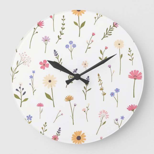 Flüsternde Wildnis Große Wanduhr (Vorderseite)