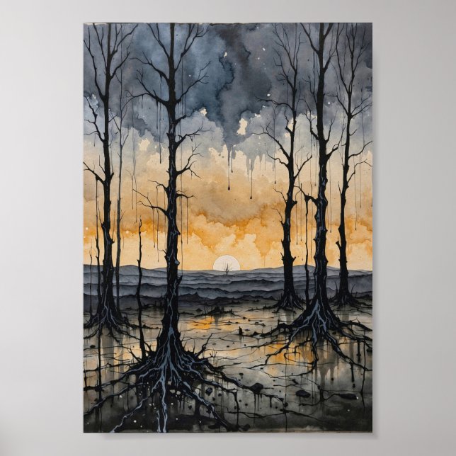 Flüsternder Wald Poster (Vorne)