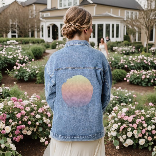 Flüsterpastelle Jeansjacke (Hochzeit Rückseite)