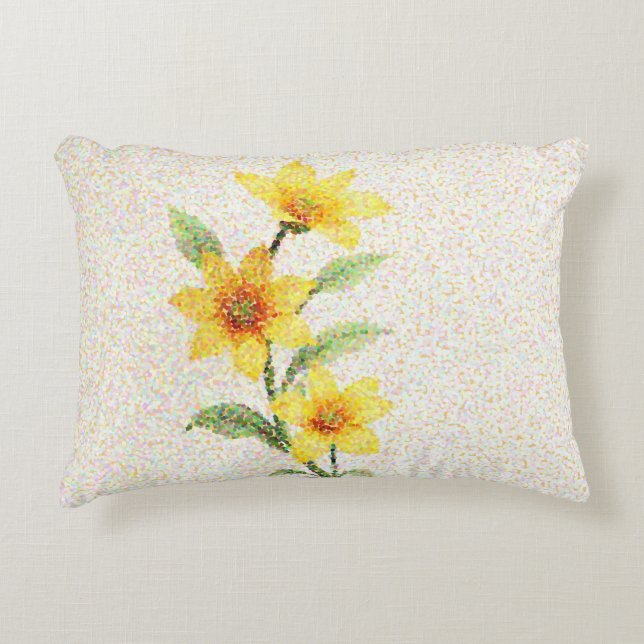 Flüsterrosa Dekokissen (Vorderseite)