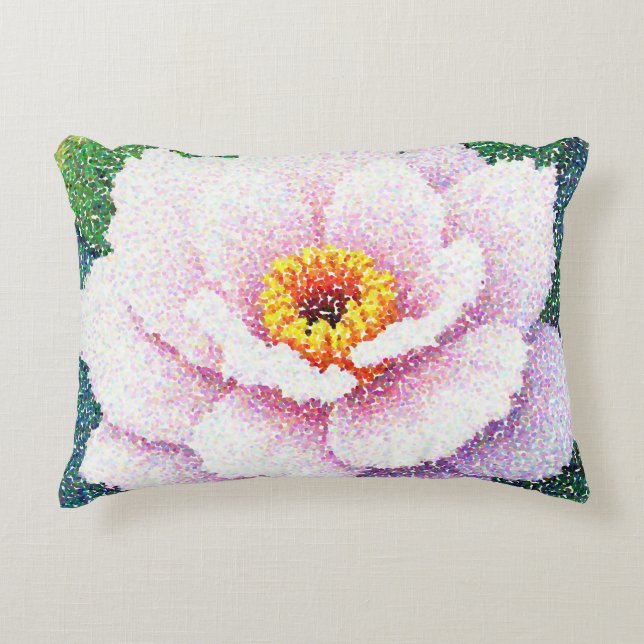 Flüsterrosa Dekokissen (Vorderseite)