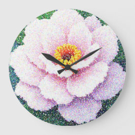 Flüsterrosa Große Wanduhr