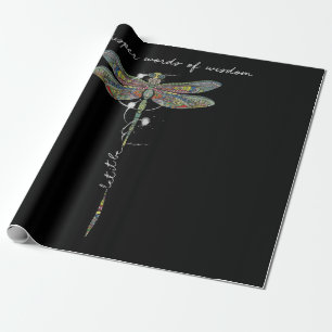 Flüsterwörter der Weisheit Brocade Dragonfly Geschenkpapier