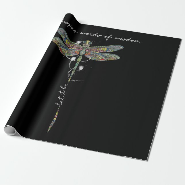 Flüsterwörter der Weisheit Brocade Dragonfly Geschenkpapier (Ungerollt)