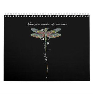 Flüsterwörter der Weisheit Brocade Dragonfly Kalender