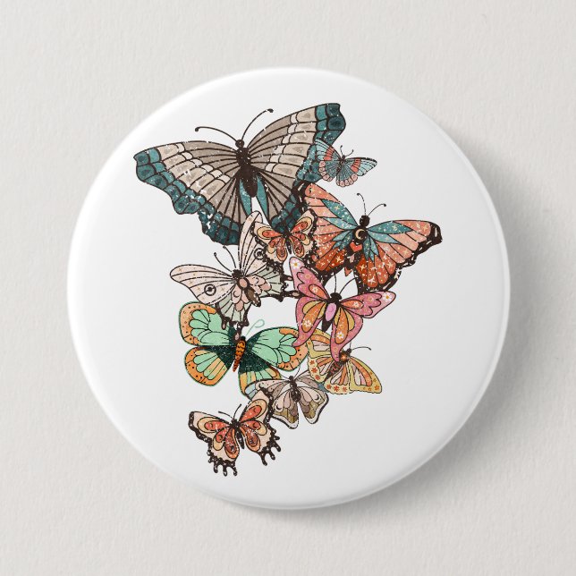 Flut in den Frühling Button (Vorderseite)
