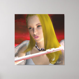 Flute Angel 1 Leinwanddruck