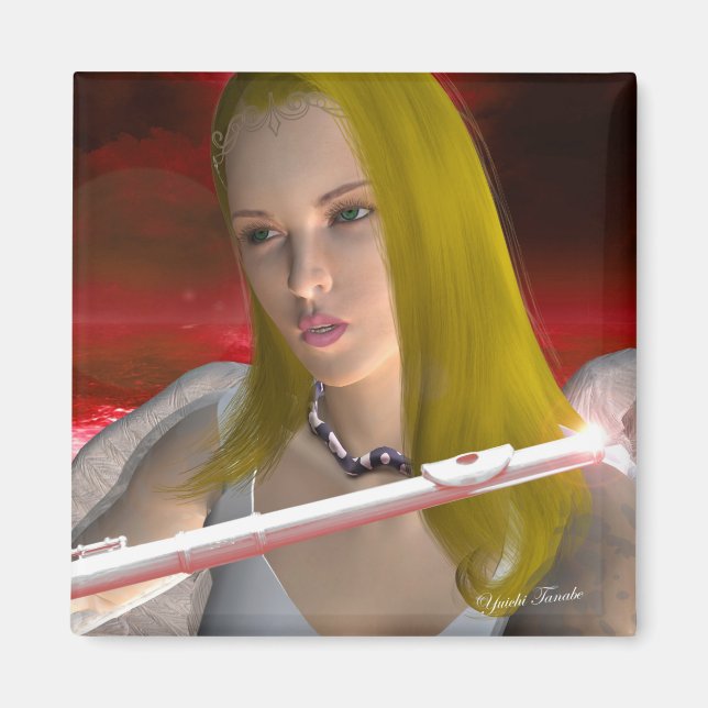 Flute Angel 1 Magnet (Vorne)