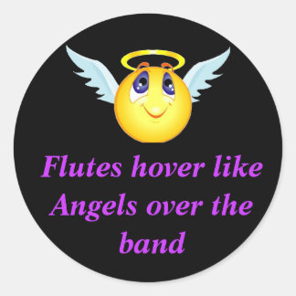 Flute Angel Sticker