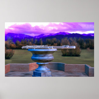 Flute auf Marble Vase 2c Poster