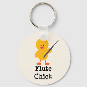 Flute Chick Schlüsselanhänger