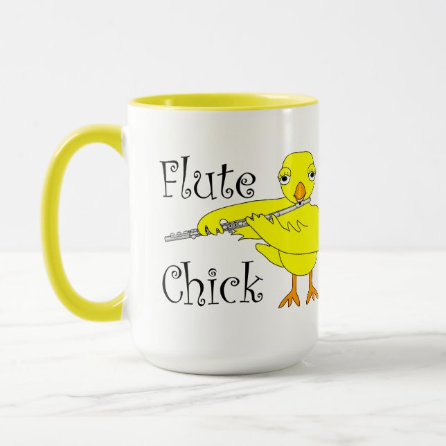 Flute Chick Text Tasse (Links)