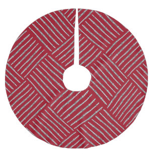 Flute Crosshatch Polyester Weihnachtsbaumdecke