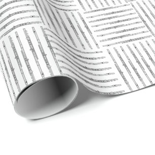 Flute Crosshatch Wrapping Paper Geschenkpapier