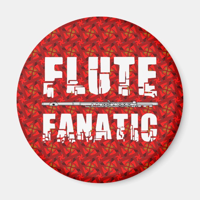 Flute Fanatic Magnet (Vorne)