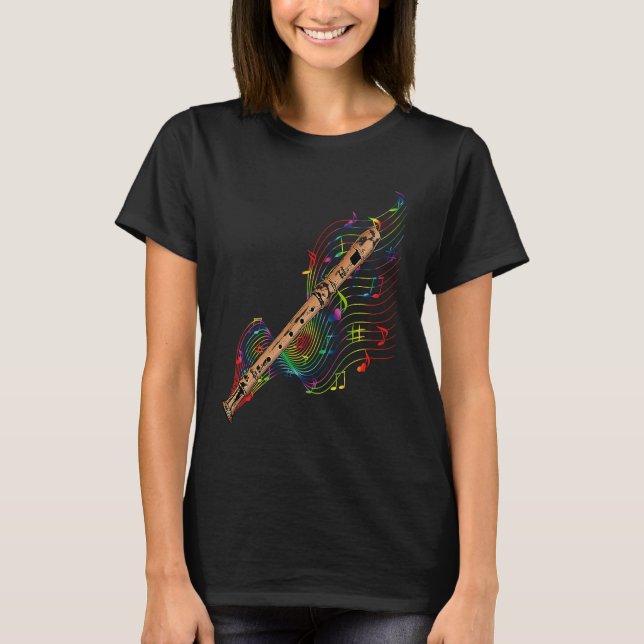 Flute  Flute kids Flute girl Flute  Flute T-Shirt (Vorderseite)