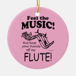 Flute fühlen die Musik Keramik Ornament
