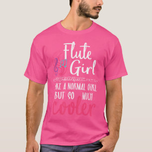 Flute Girl - Flute Player Flutist Marching Band Mu T-Shirt