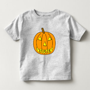 Flute Halloween Pumpkin Kleinkind T-shirt