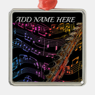 Flute ist meine Passion_ Metallverzierung Ornament Aus Metall
